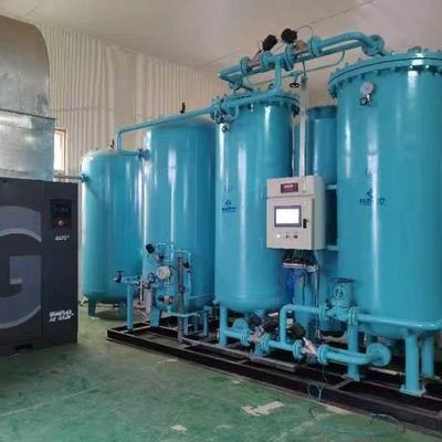 ISO9001 15Nm3 Adsorção por balanço de pressão PSA Instalações de oxigénio Baixa manutenção