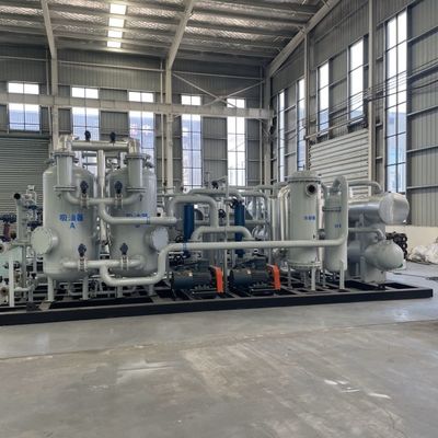 Sistema de recuperação de gás de reciclagem elevada para tratamento térmico de funcionamento automático