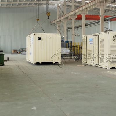 Instalação de gás de nitrogénio de alta eficiência de 220 V 50 Hz com recipiente ISO