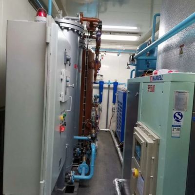 Instalação de geração de gás nitrogênio para recipientes automáticos em local 40GP