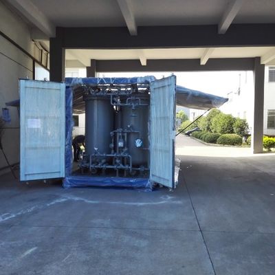 Instalação automática de geração de gás de nitrogénio instalada num contentor móvel