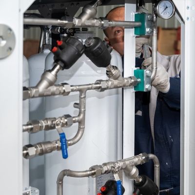 Misturador de gás de aço inoxidável de tamanho compacto e proporção ajustável à prova de explosão
