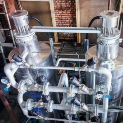 Unidade controlada PLC automático da dissociação da amônia com isolação térmica